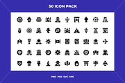 Religion icons, an Outline Icon by Wencory (Thumbnail 1 of 2)