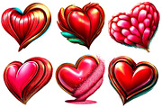 Valentine Day Hearts Clipart, an Illustration by Designworld (Thumbnail 3 of 4)