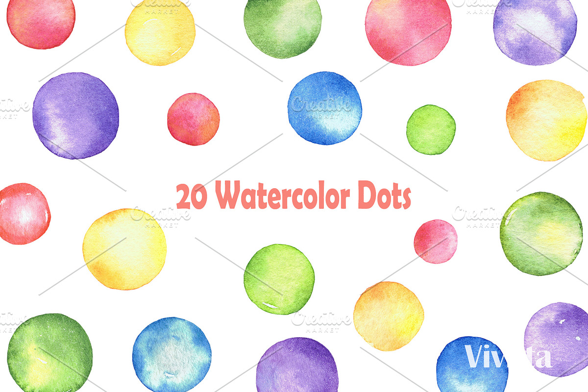 Birthday Party watercolor clipart, a Decorative Illustration by Vivitta (Photo 4 of 5)