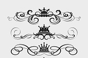 Set Vintage Elements, an Outline Icon by kio (Thumbnail 1 of 4)