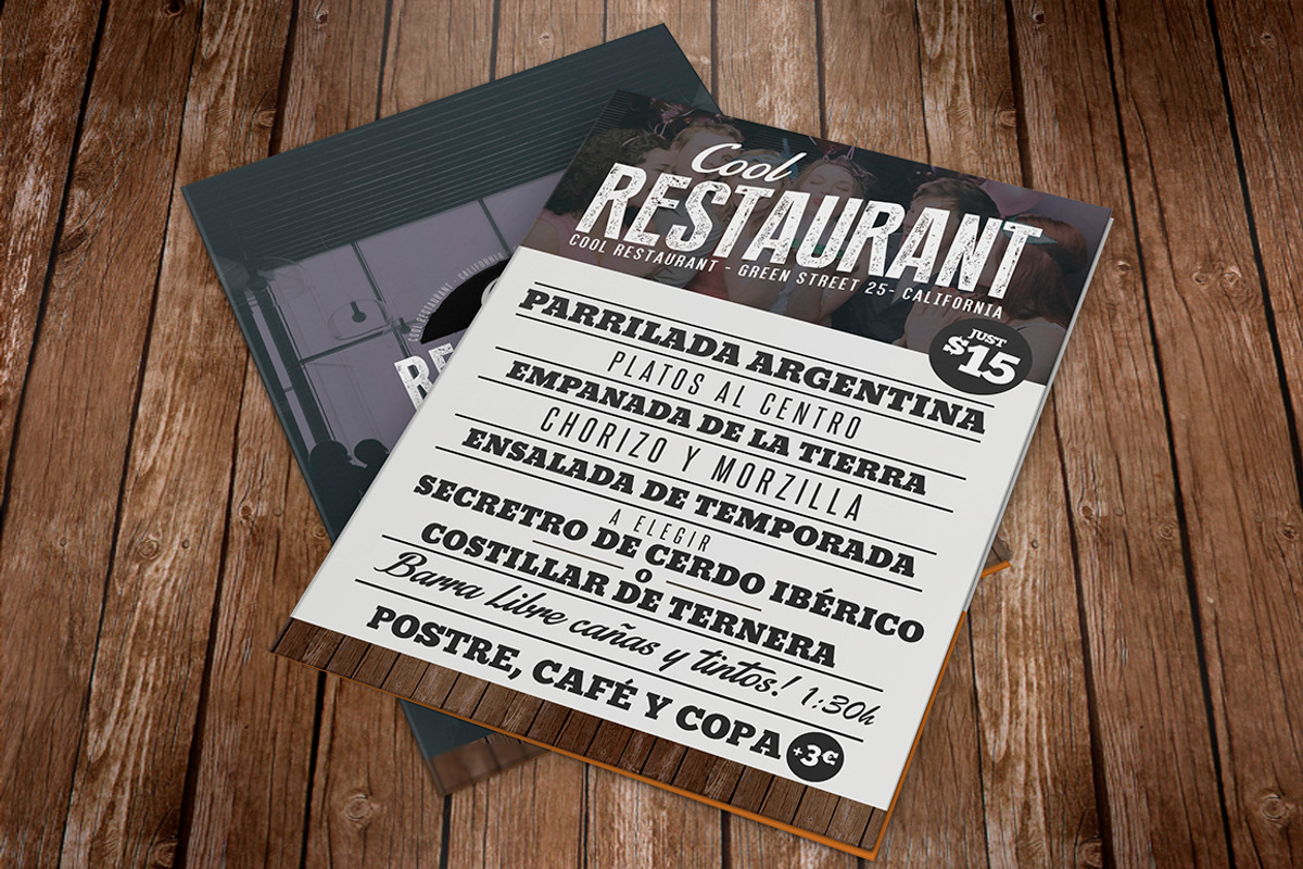 Restaurant Menu Template PSD, a Brochure Template by Graphicfy Templates (Photo 1 of 5)
