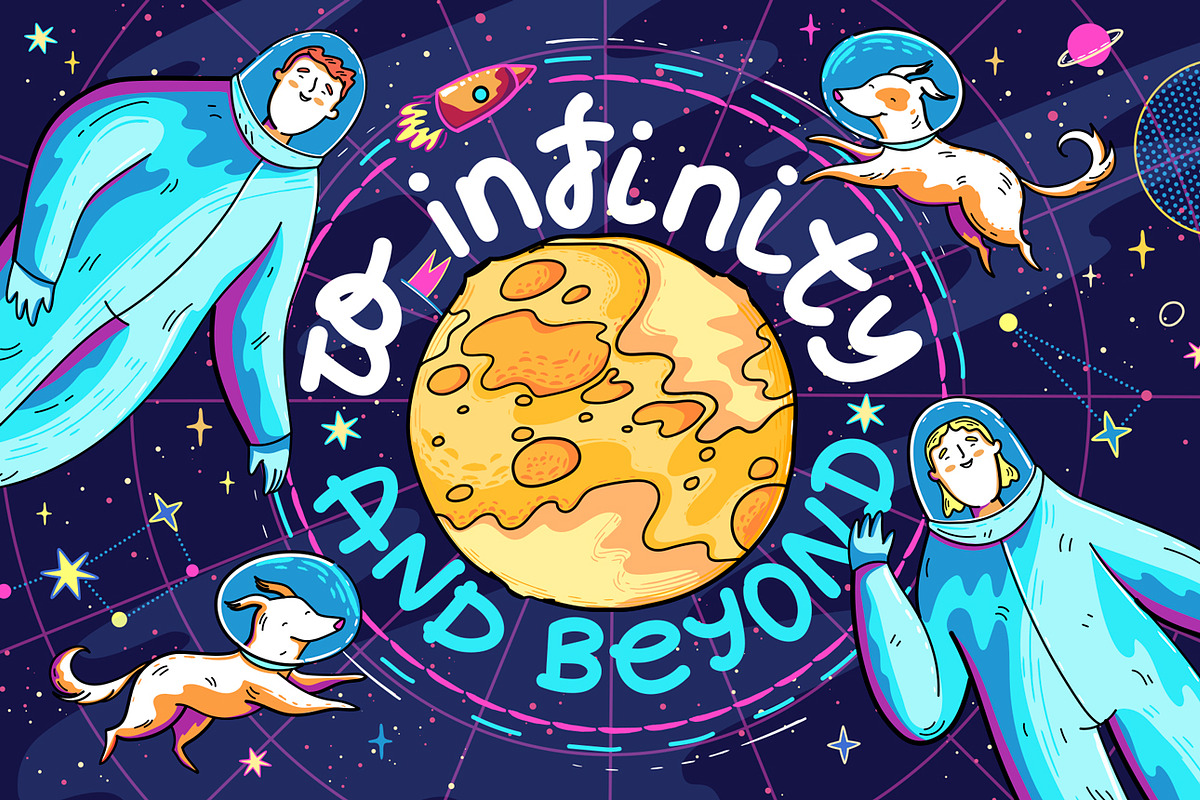 Colorful Space Collection, a Decorative Illustration by Yeticrab (Photo 1 of 12)
