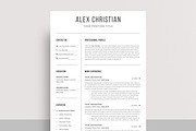 Resume / CV Template | Canva & Word, a Resume Template by CreativeZoom (Thumbnail 5 of 9)
