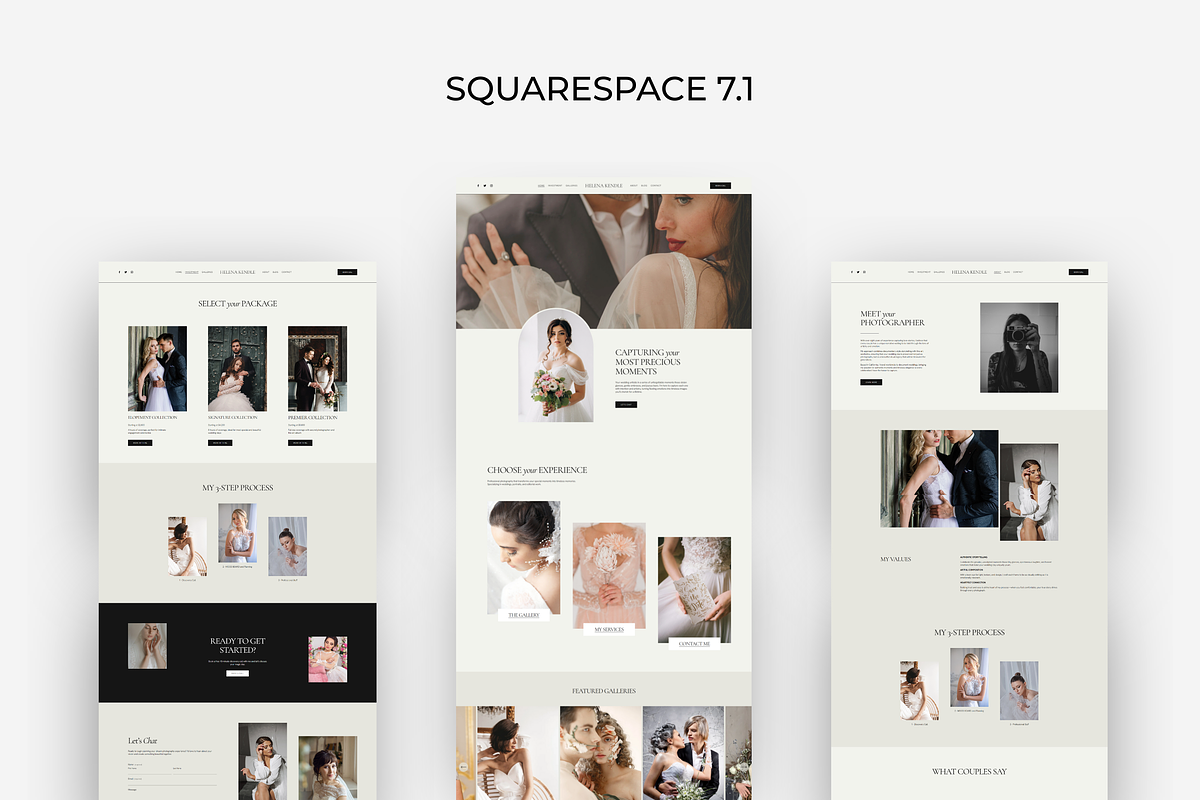PLR Wedding Squarespace 7.1 Template preview 2