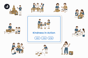Kindness in Action Illustration, an Object Graphic by Jump Studio (Thumbnail 1 of 12)