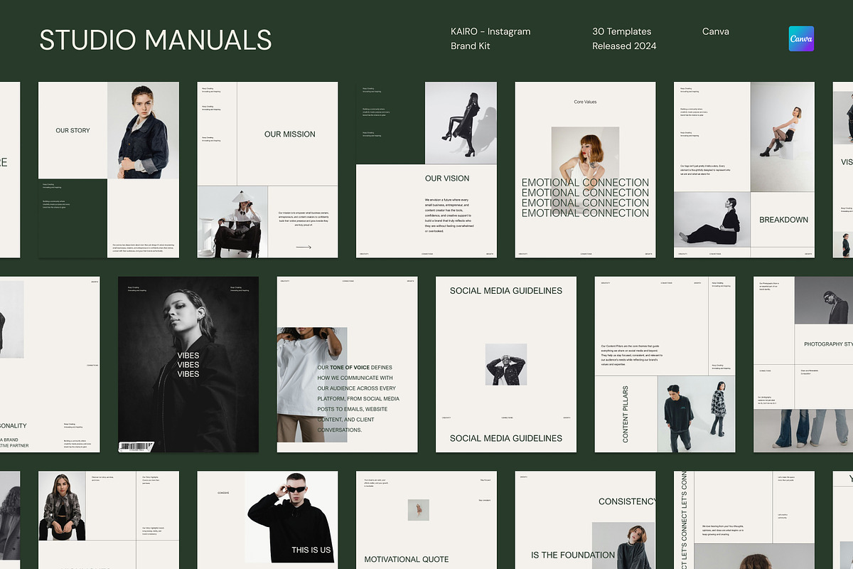 KAIRO - Instagram Brand Kit, a Social Media Template by Studio Manuals (Photo 1 of 8)