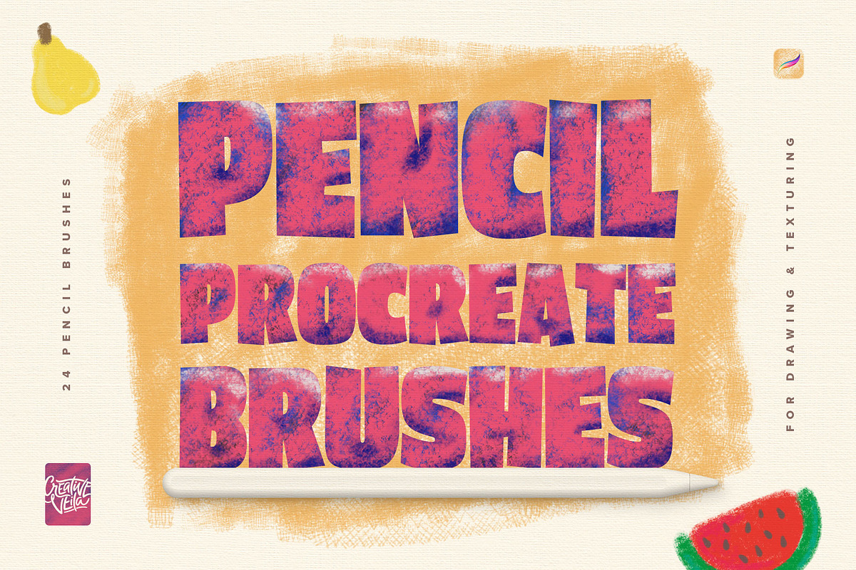 Procreate Pencil Brushes, a Brush Add-On by Creative Veila (Photo 1 of 10)