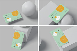 3.5x2 Business Card Mockups, an Advertising Mockup by megostudi0