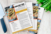 Color Block Printable Recipe Bundle, a Flyer Template by Helen Thompson Design (Thumbnail 2 of 6)