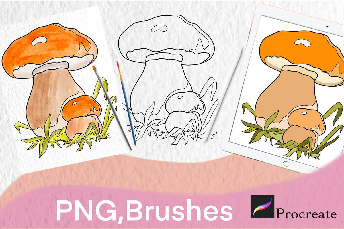 Mushrooms Digital Stamps, a Graphic by Favorites_Art (Photo 12 of 15)