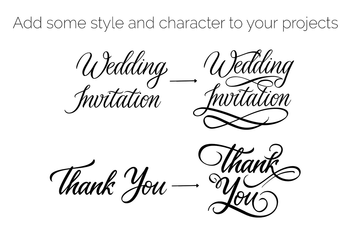Calligraphy Flourish Vintage Pack, an Object Graphic by ZenLettering (Photo 3 of 5)