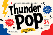 Thunder Pop – Bold Playful Font, a Slab Serif Font by Wow Magic (Thumbnail 1 of 4)