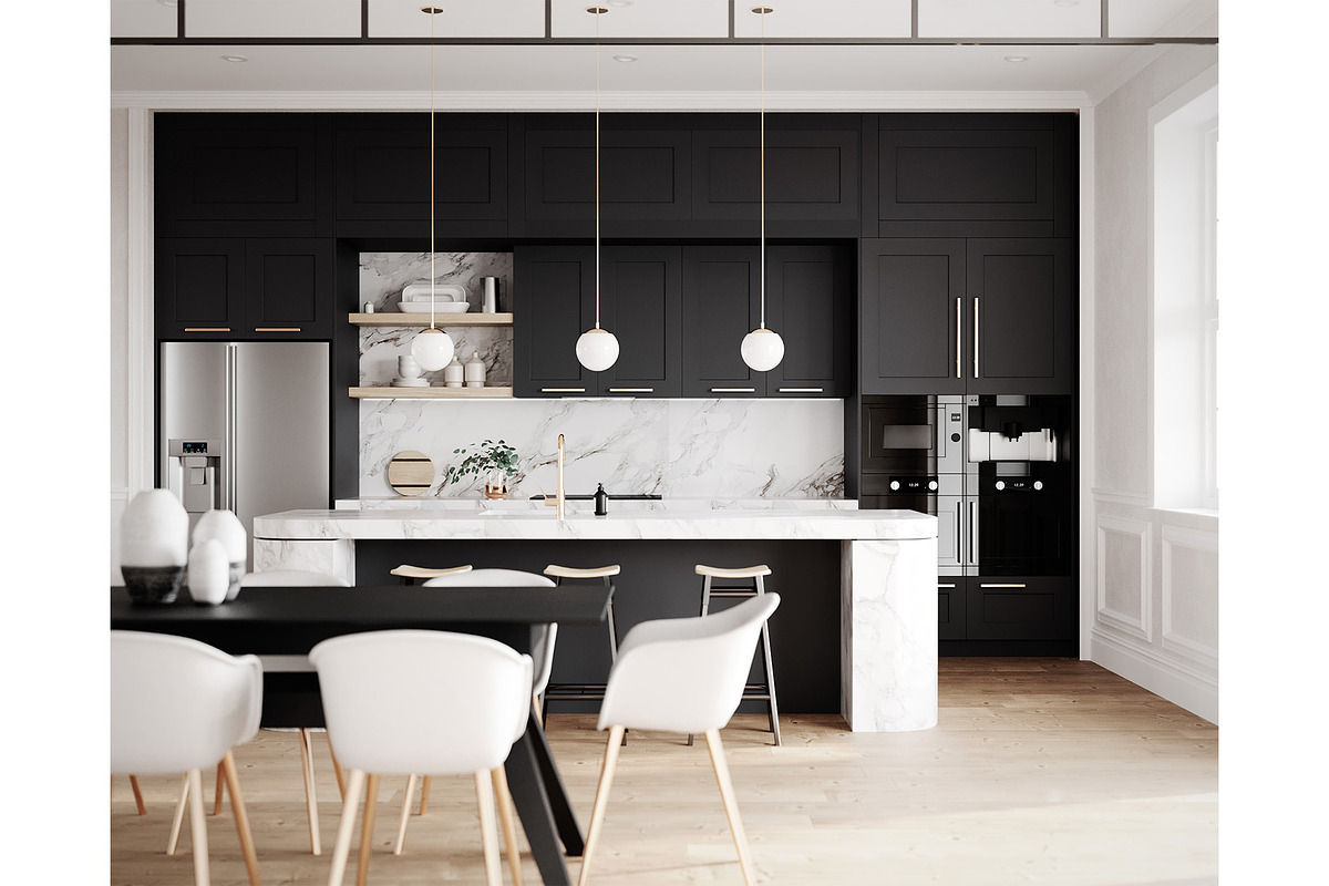 Contemporary Living - Tricorn Black, an Architecture 3D Model by 3DCargo (Photo 2 of 12)