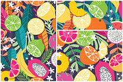 55 Tropical Fruit Seamless Patterns, a Pattern Graphic by Blue Lela Design (Thumbnail 15 of 15)