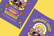 Karaoke Night Party Flyer Template, a Flyer Template by Tiptop Graphic (Thumbnail 3 of 5)