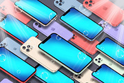 3D iPhone Presentation Mock-Up 09, an iPhone Mockup by Graphicsworld125 (Thumbnail 1 of 8)