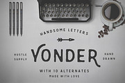Yonder - Hand Drawn Font, a Font by Hustle Supply Co. (Thumbnail 1 of 5)