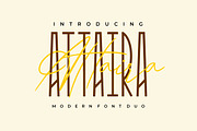 Attaira - Display & Signature Font, a Sans Serif Font by PutraCetol Studio (Thumbnail 1 of 10)