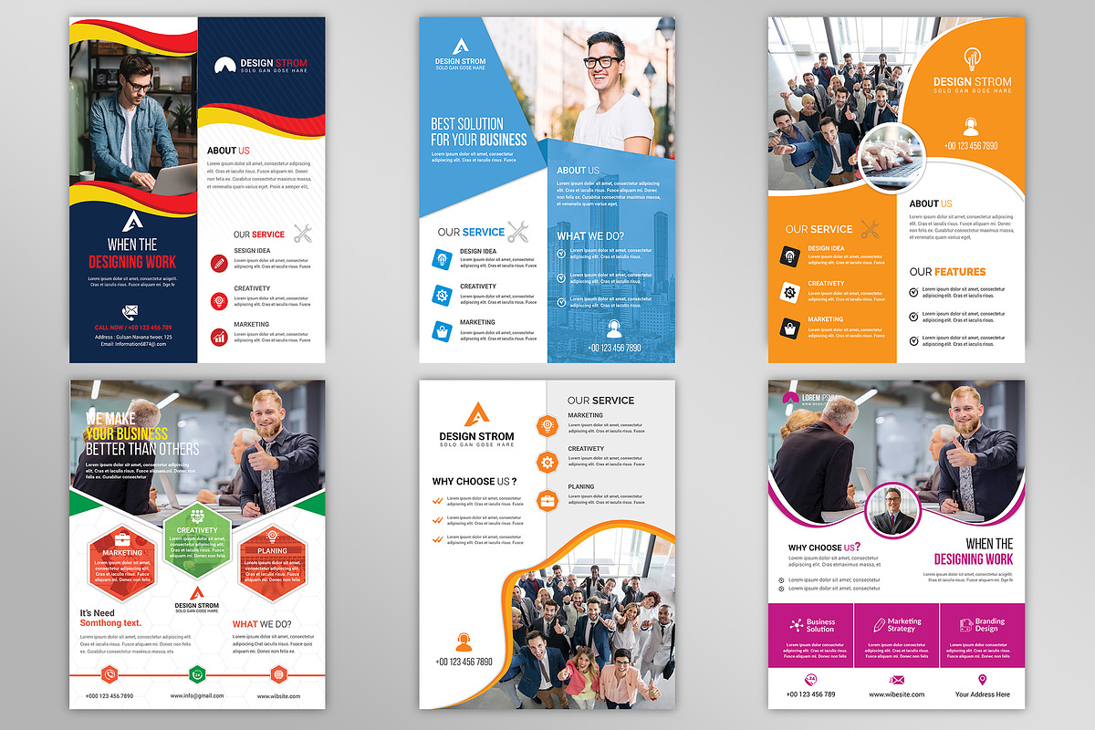 500+ Flyers Mega Bundle 99% OFF, a Flyer Template by Imagine Design Studio (Photo 30 of 98)