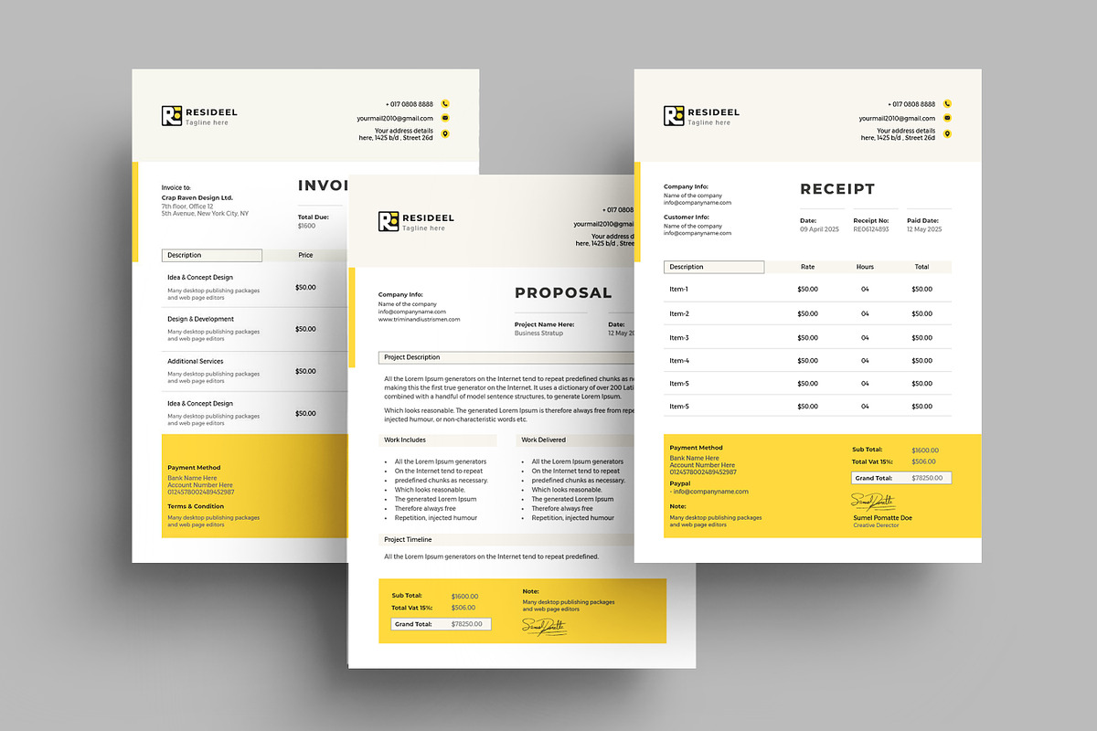 Business Proposal, Invoice Template preview 2