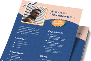 90's Resume Template Design