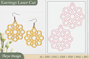 Abstract celtic Earrings Laser Cut, an Illustration by Theyo Design (Thumbnail 4 of 13)