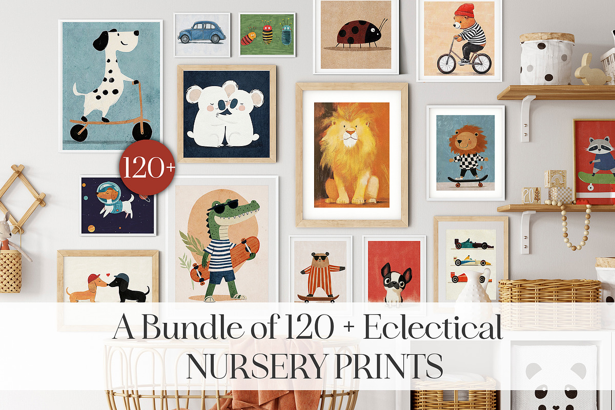 Nursry Wall Art Prints Bundle, a Decorative Illustration by Artemsky (Photo 10 of 10)
