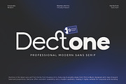 Dectone - Family Sans Serif Font, a Sans Serif Font by Flawless And Co (Thumbnail 1 of 10)
