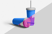 Drink Cup Mockup - 8 Views, a Cups & Container Mockup by Illusiongraphic (Thumbnail 10 of 23)