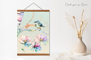 Watercolor Blue Tit Bird Nature Set, an Animal Illustration by Dazzling Art Boutique (Thumbnail 9 of 10)