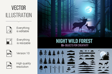 Wild Forest, a Graphic by DvargShop
