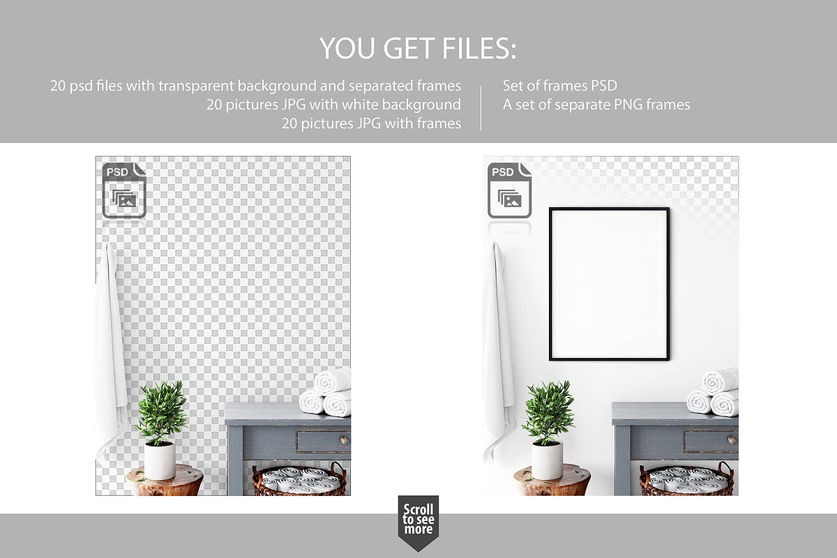 Frames & Walls Scandinavian Bundle-3, a Print Template by Yuri-U (Photo 6 of 42)