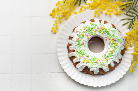 Easter Bundt Cake with Easter Eggs, a Holiday Photo by Olena Rudo