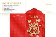 Chinese NY 2021 money envelope set, a Stationery Template by Lana Sham (Thumbnail 6 of 7)