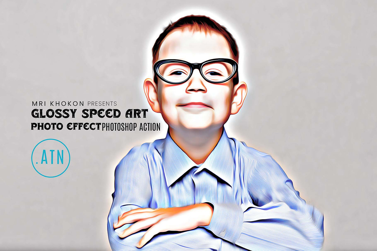 Speed Glossy Art Action, an Action Add-On by MRI STUDIO (Photo 1 of 15)