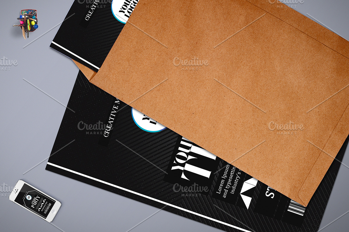 Luxury Black ID Badge, a Card Template by Tzochko (Photo 6 of 6)