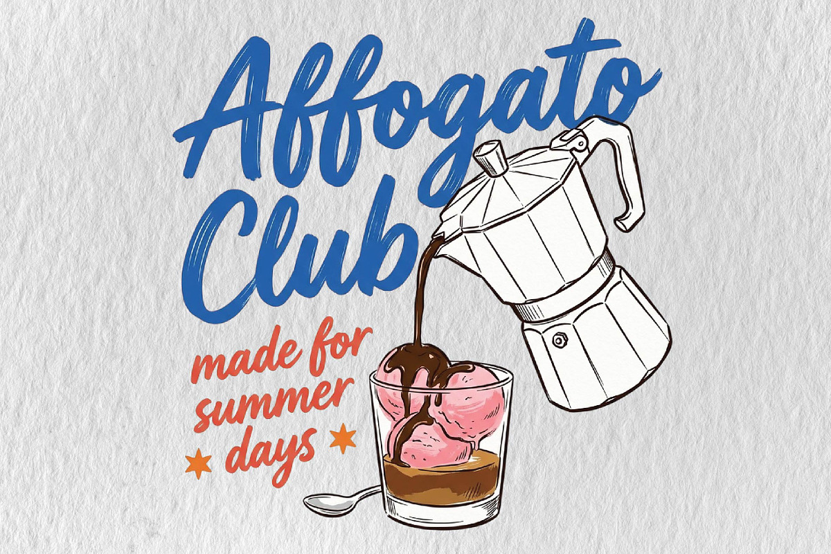 Summer Coffee Affogato Hand Drawn PN, an Illustration by DreamPrint404 (Photo 1 of 6)