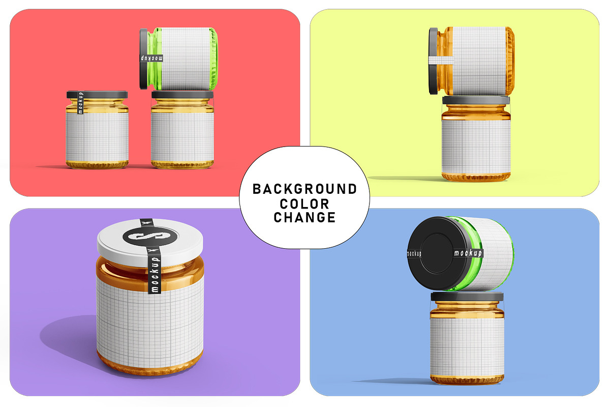 Honey Jar Mockup Set, a Packaging Mockup by pixelmock (Photo 15 of 15)