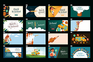 Back to School Vector Background and, a Person Illustration by foxndeer