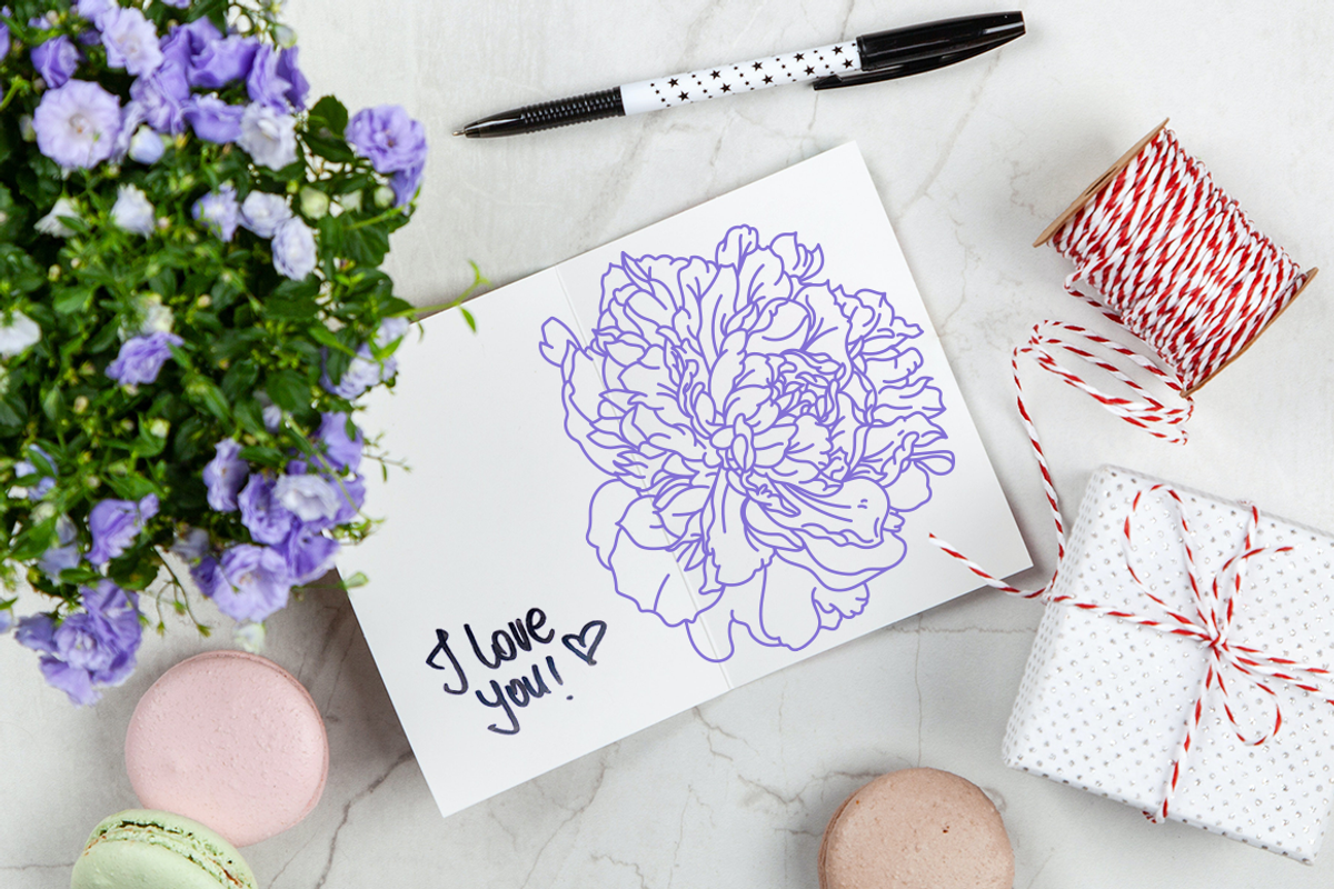 50 Peony Flower Vector Illustrations, an Illustration by Inkwell Supply Co (Photo 11 of 20)