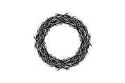 Hand Drawn Wreath Frame Bundle, an Illustration by yasushie (Thumbnail 19 of 51)