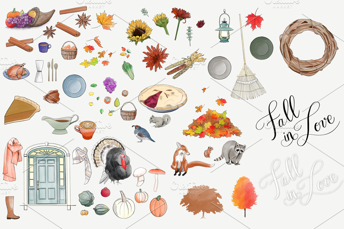 Welcome Fall Digital Illustrations, a Seasonal Illustration by becky nimoy (Photo 5 of 6)