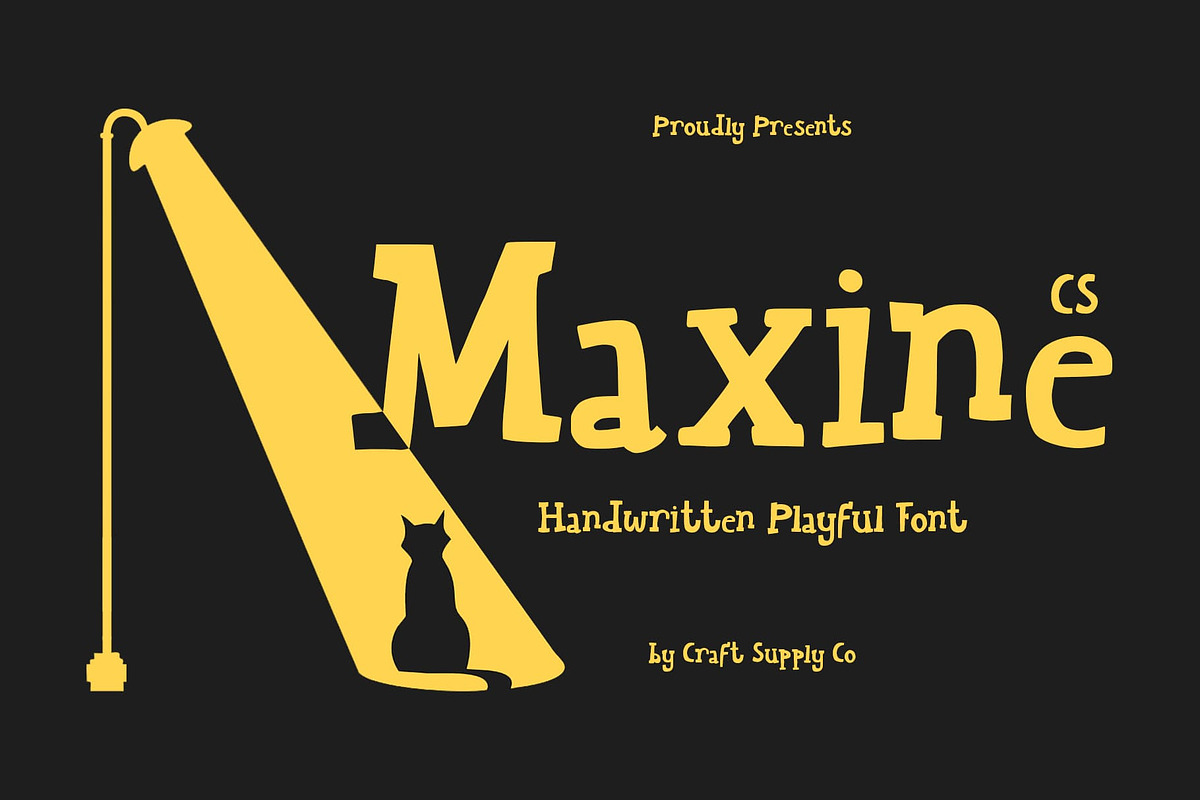 CS Maxine – Playful Handwritten Font, a Handwritten Font by Craft Supply Co. (Photo 1 of 8)
