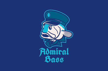 Admiral Bass Logo Template