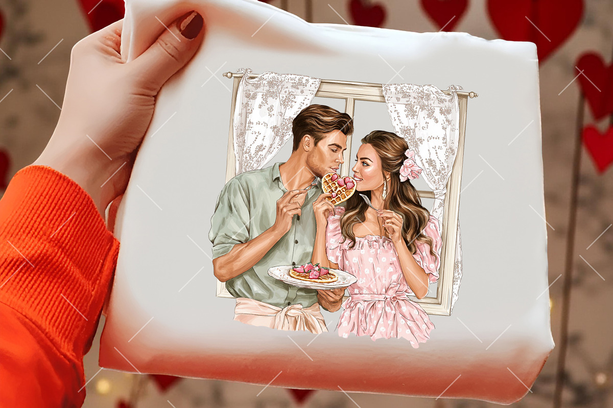 Valentine Wedding Couple Clipart, an Illustration by OK Design (Photo 6 of 6)