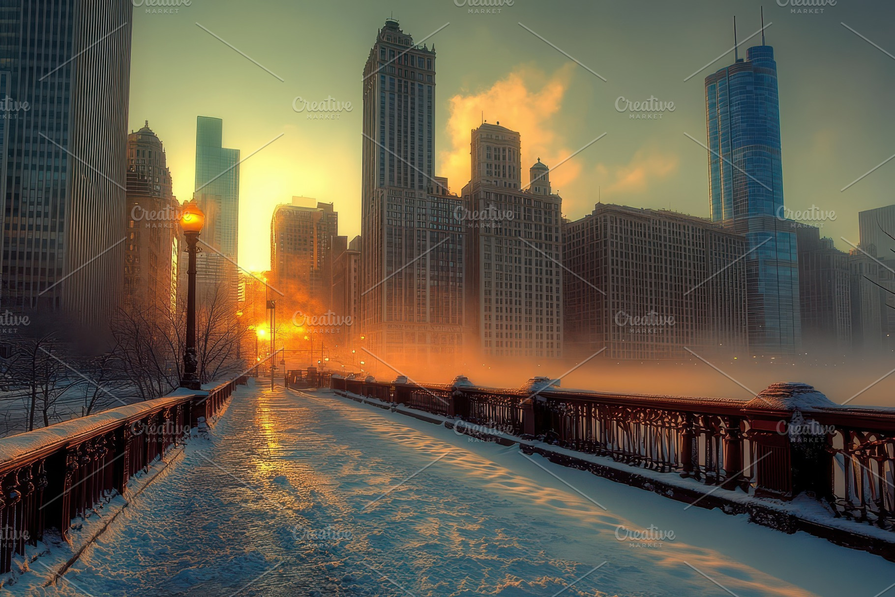 Early morning sun illuminates city b, a Photo by Iftikhar Alam
