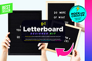 Letterboard Designer Kit 6xMock-ups, a Household Mockup by Mocca Mockups Store (Thumbnail 1 of 5)