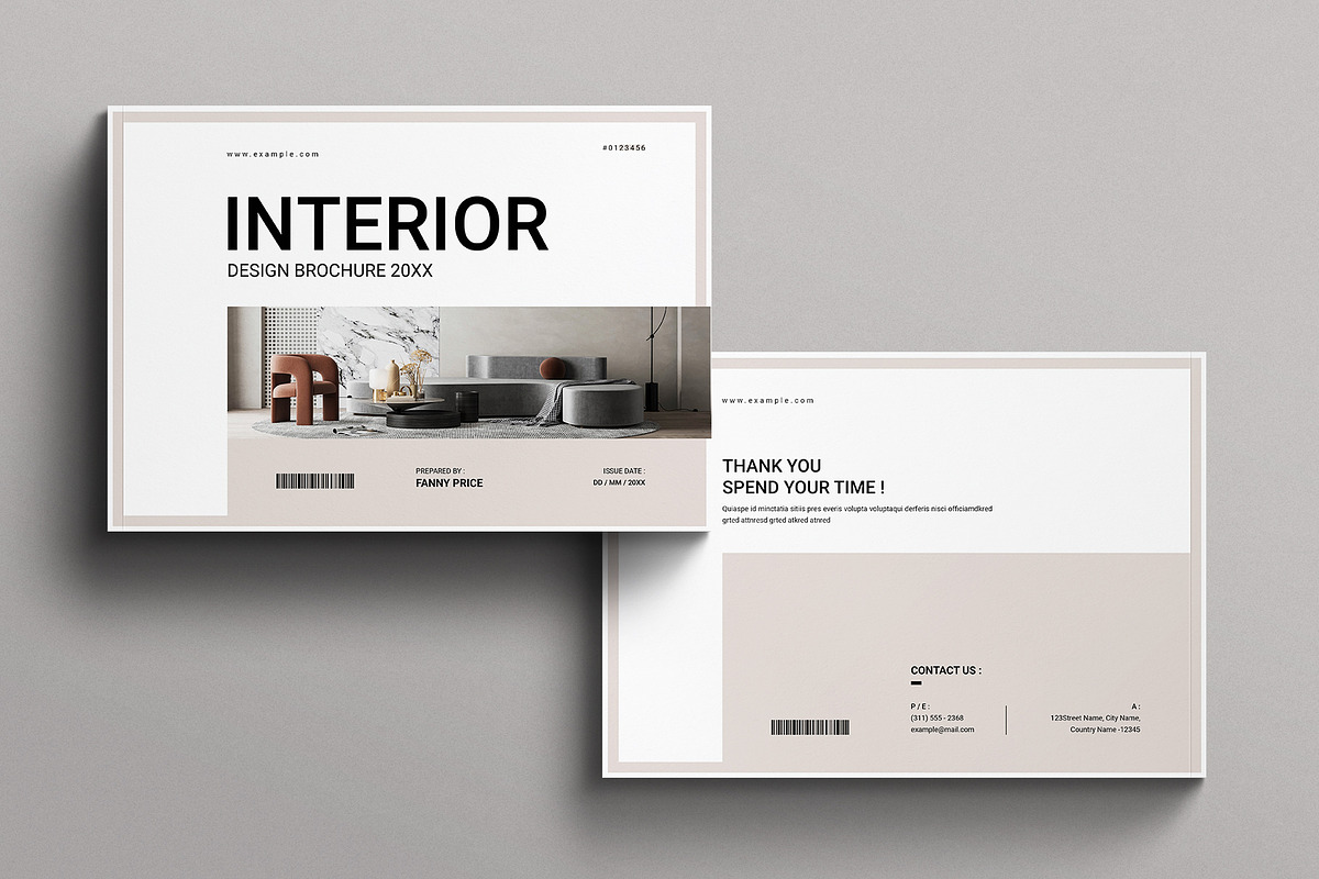 Interior Design Brochure Landscape, a Brochure Template by E-Type (Photo 7 of 7)