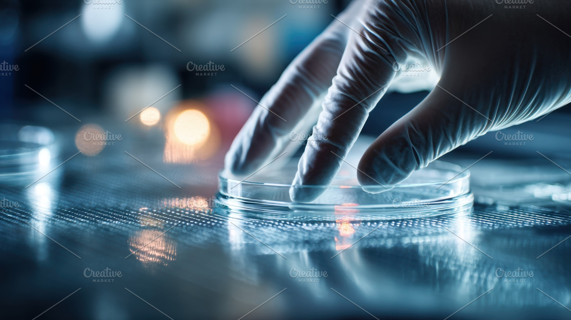 Scientist experiments in dish, a Photo by Beautiful things