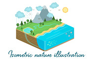 Isometric Nature illustration VECTOR, an Object Illustration by Natalka Dmitrova art (Thumbnail 2 of 2)